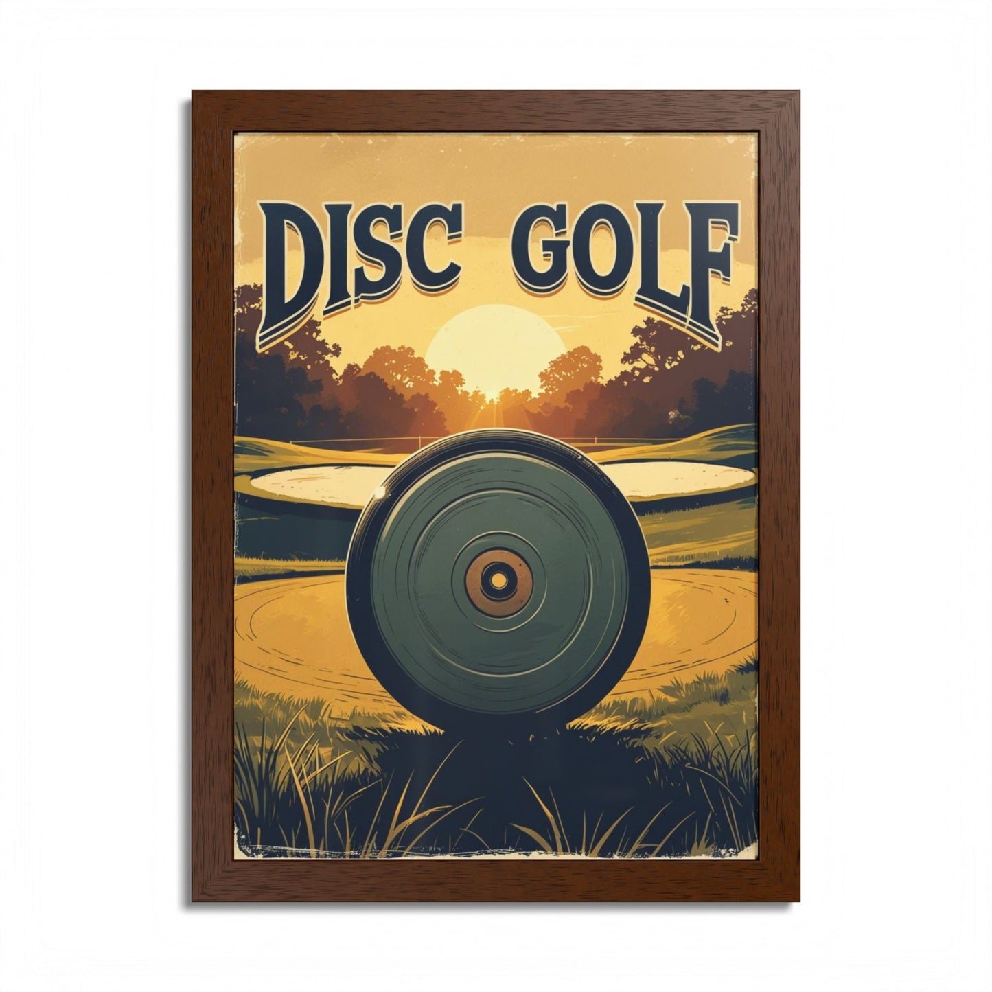 Disc Golf Vintage Poster