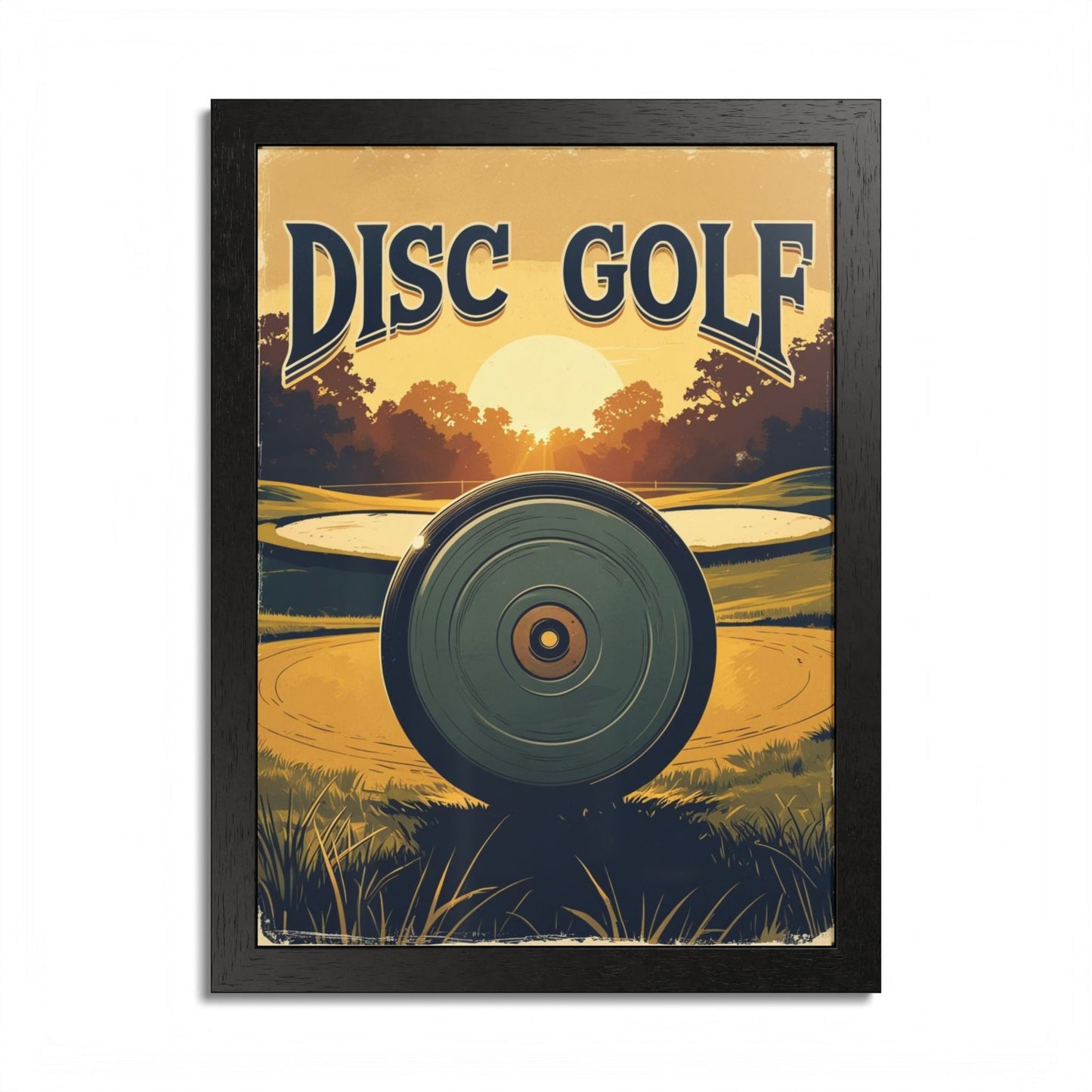 Disc Golf Vintage Poster