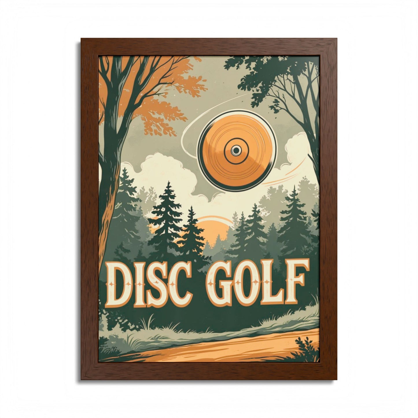 Classic Disc Golf Poster