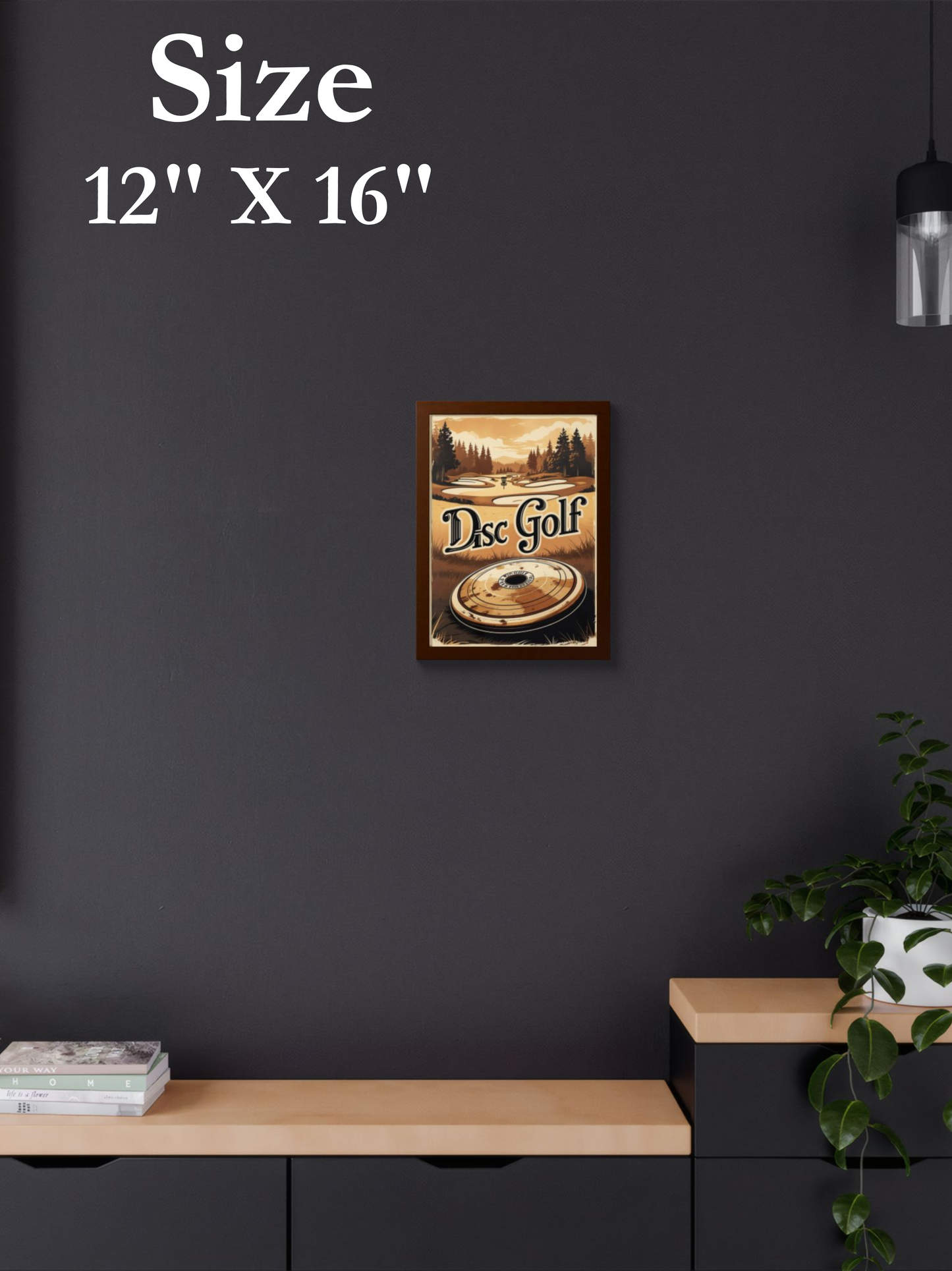 Retro Disc Golf Poster