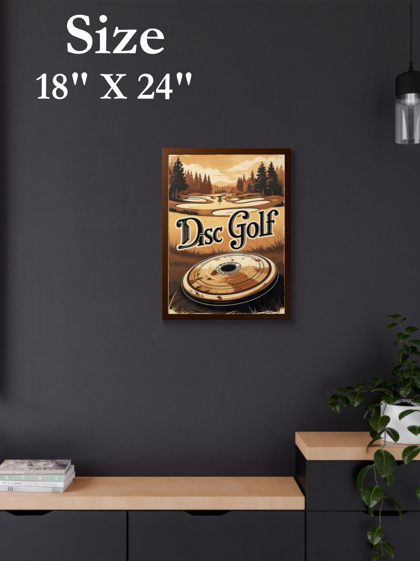 Retro Disc Golf Poster