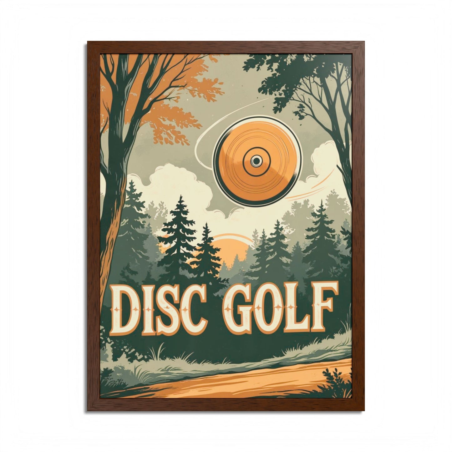 Classic Disc Golf Poster