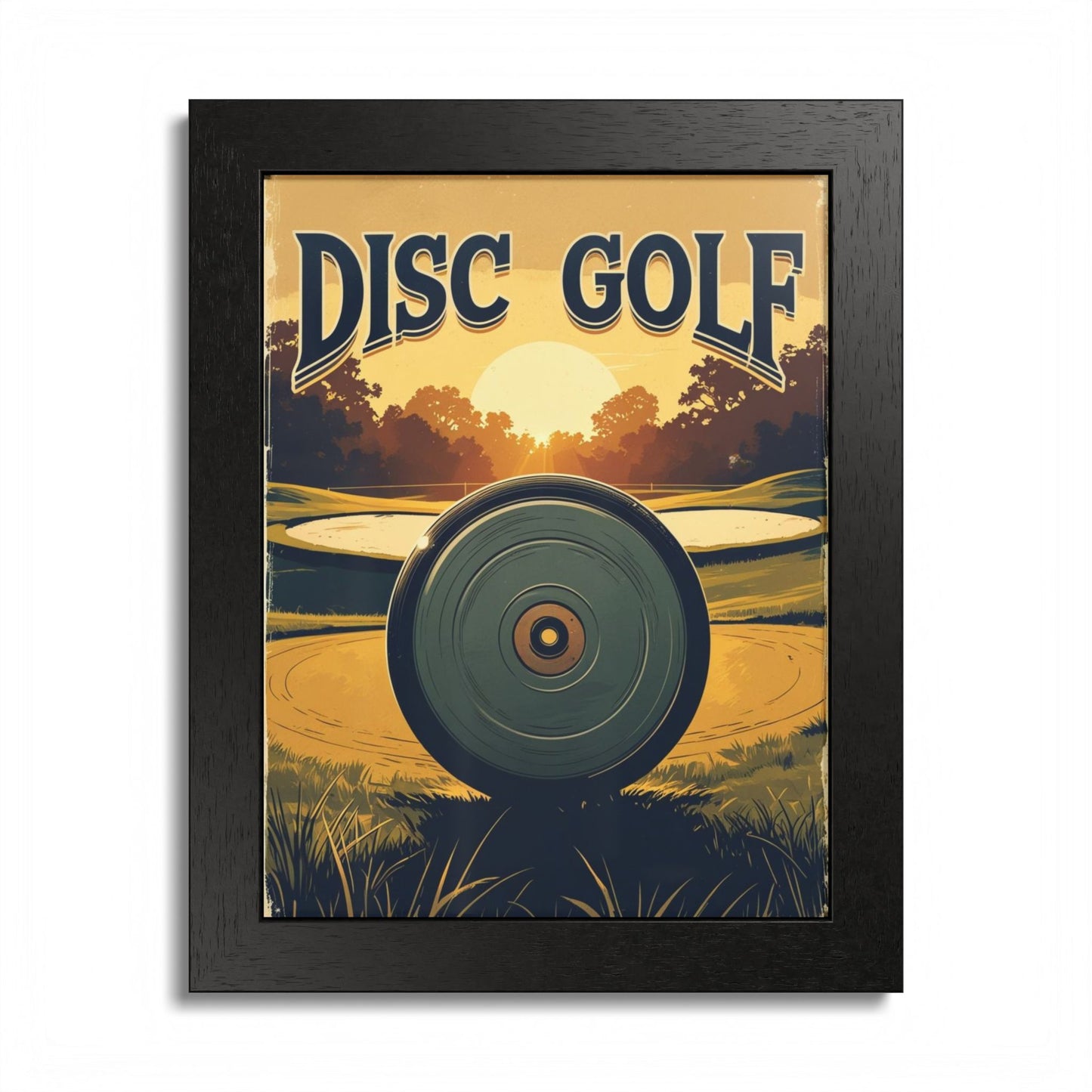 Disc Golf Vintage Poster