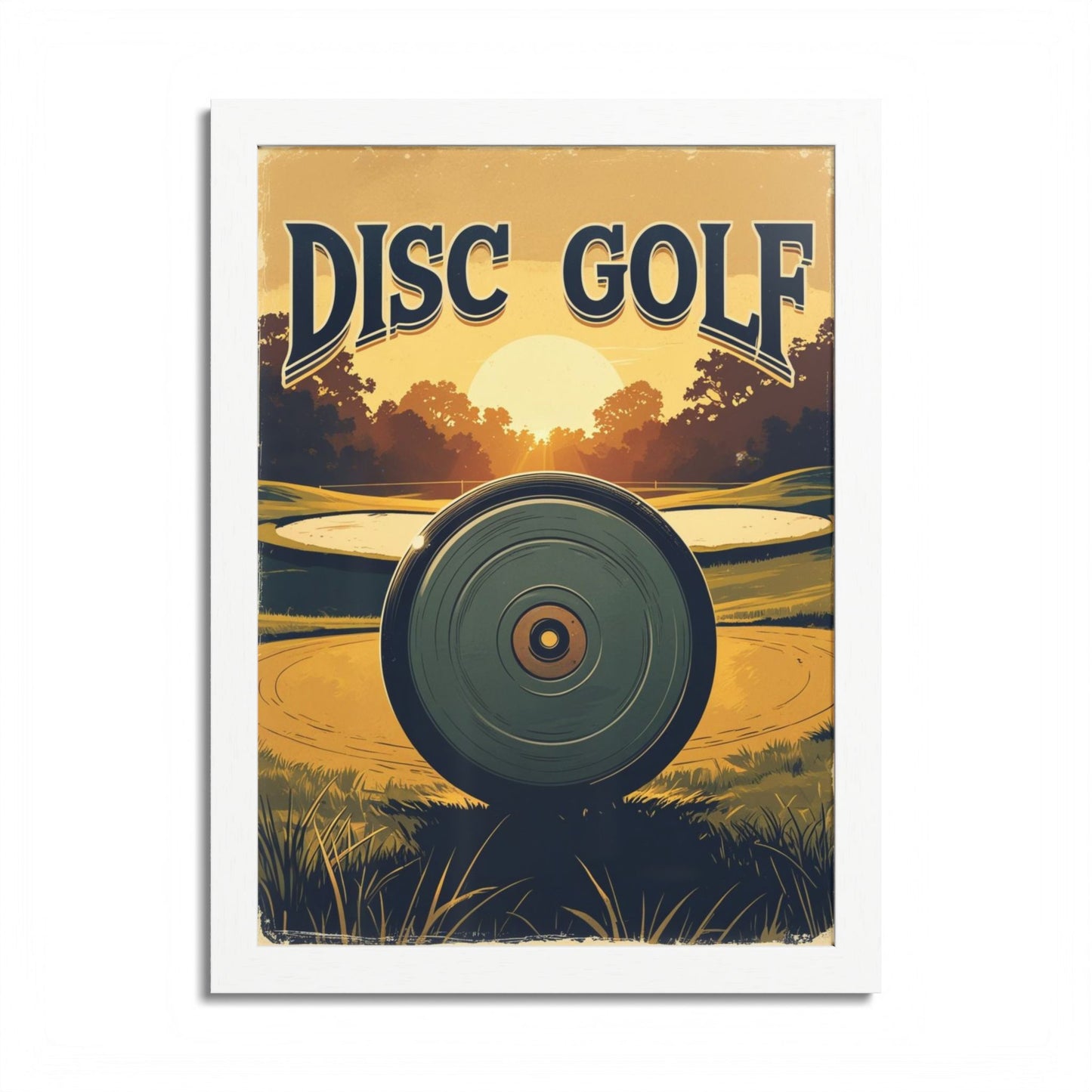 Disc Golf Vintage Poster