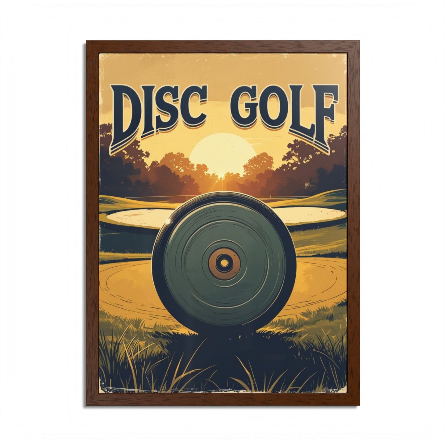 Disc Golf Vintage Poster