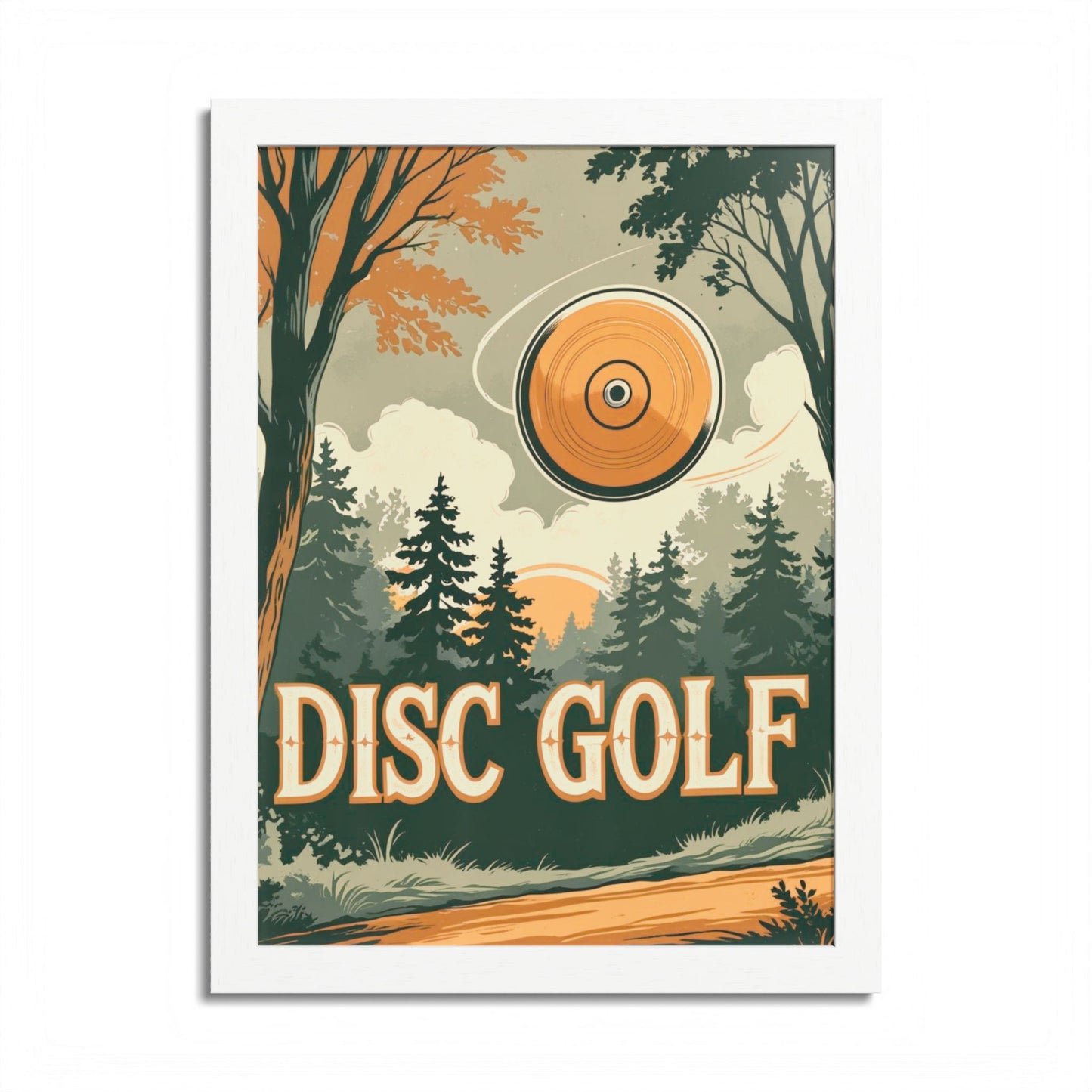 Classic Disc Golf Poster