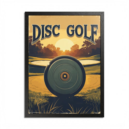 Disc Golf Vintage Poster