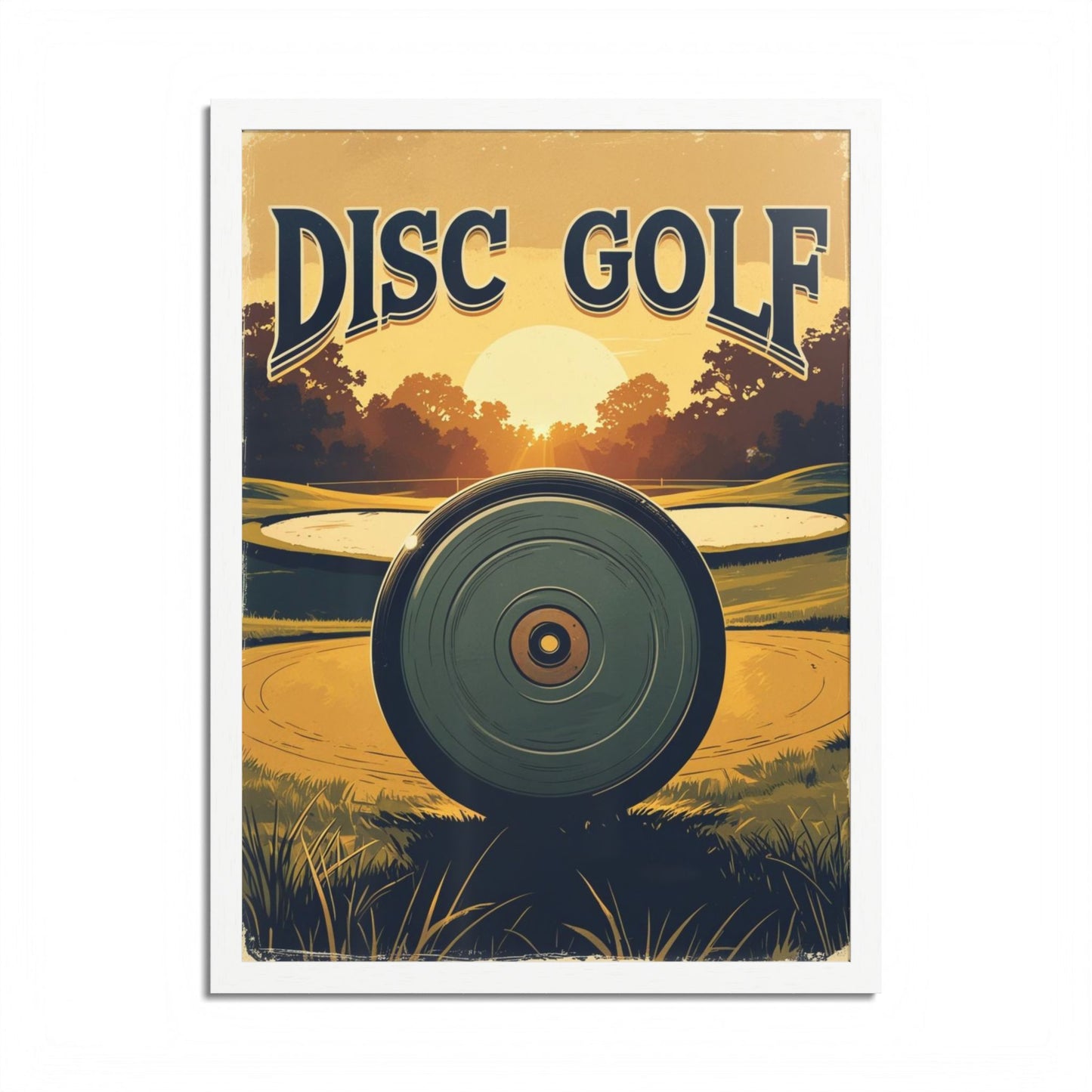 Disc Golf Vintage Poster