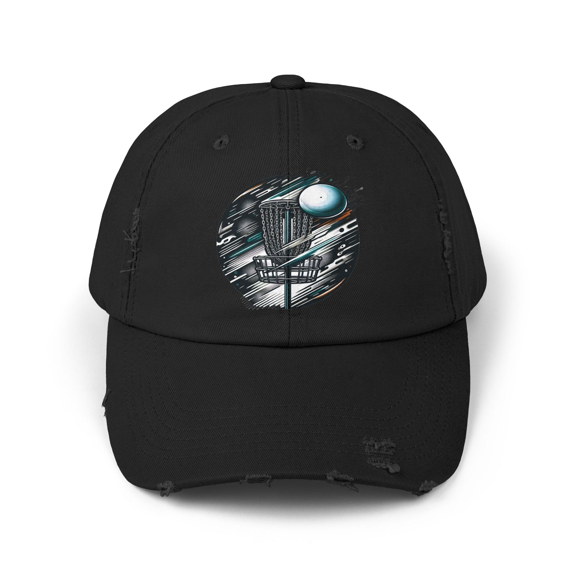 Clean disc golf cap. Black disc golf hat. Smashing chains disc golf. Perfect frisbee golf gift. 