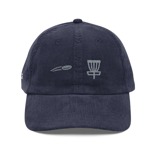 Disc golf cap embroidery. Clean disc golf hat. Disc Golf Design hat. Embroidered disc golf cap. Disc Golf cap gift. 