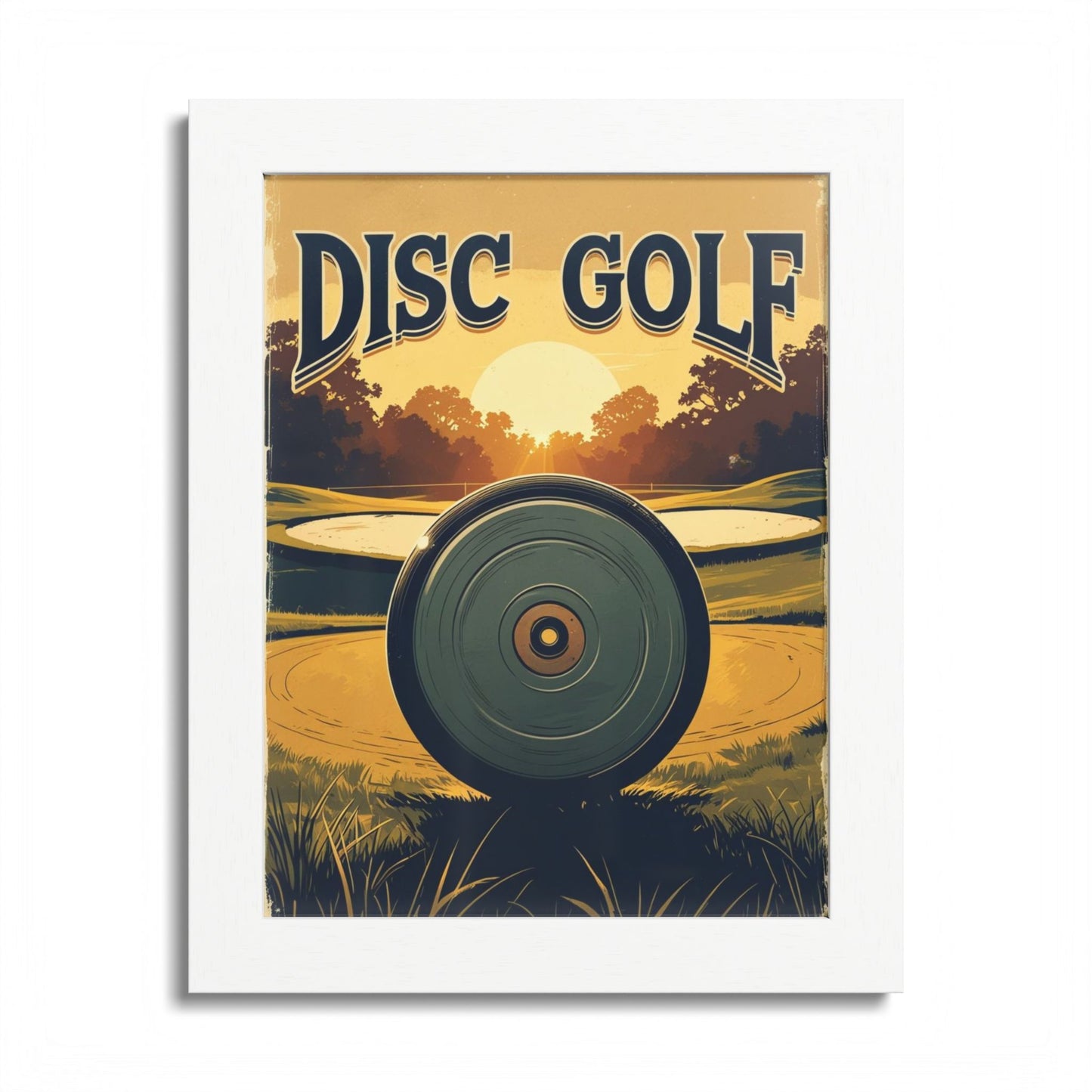 Disc Golf Vintage Poster