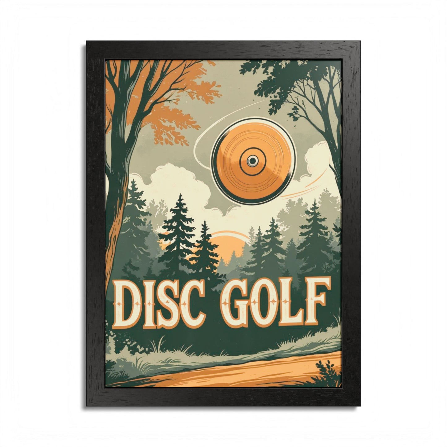 Classic Disc Golf Poster