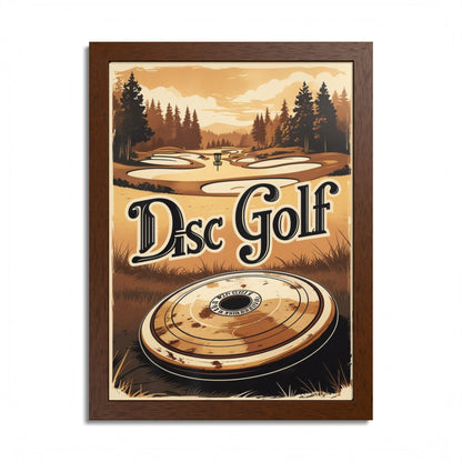 Retro Disc Golf Poster