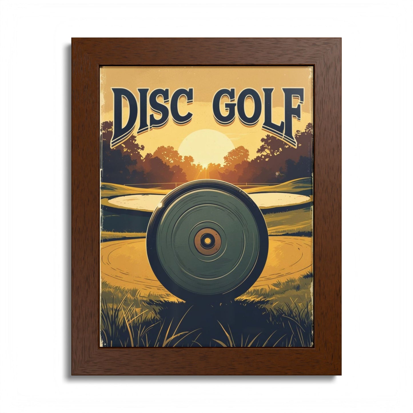 Disc Golf Vintage Poster