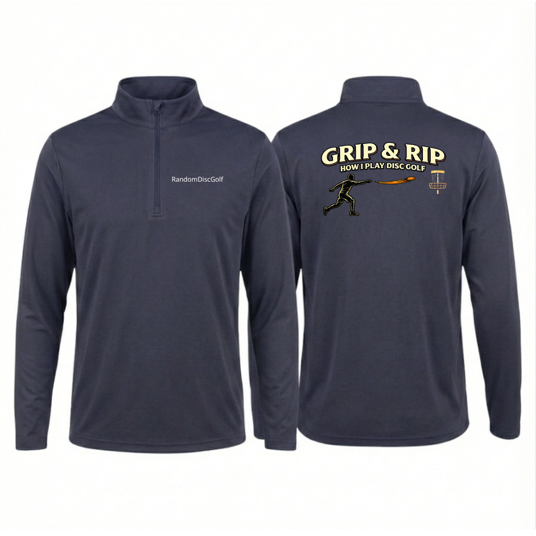 Grip & Rip Disc Golf - Quarter-Zip Pullover