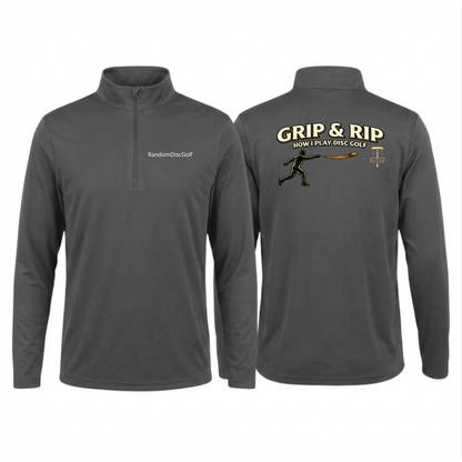 Grip & Rip Disc Golf - Quarter-Zip Pullover