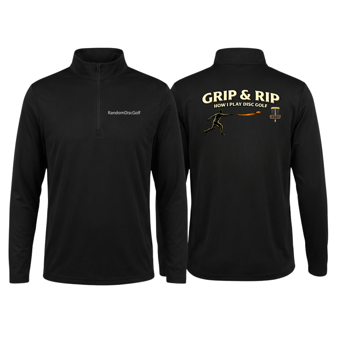 Grip & Rip Disc Golf - Quarter-Zip Pullover