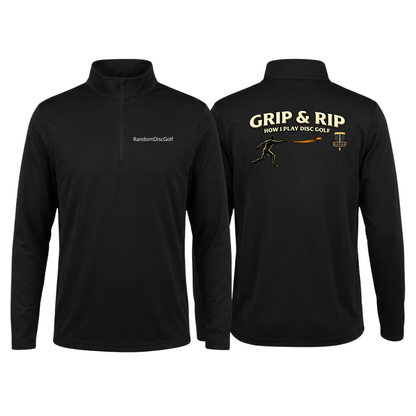 Grip & Rip Disc Golf - Quarter-Zip Pullover